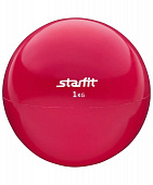 Медбол Starfit GB-703, 1 кг, красный 